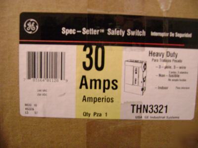 Ge THN3321 safety switch non fusible 3 pole 3 wire