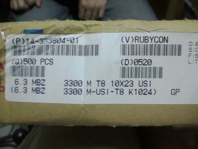 6 rubycon mbz 6.3V 3300UF ultra low esr motherboard cap
