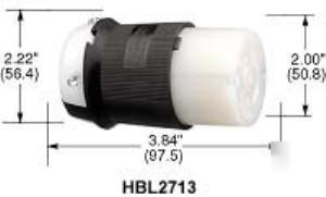 Hubbell HBL27CM13 twist-lock chem-marine connector