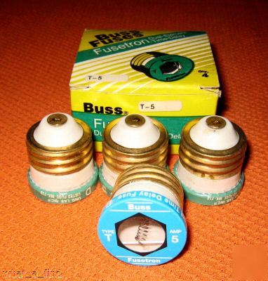 New 4 buss fuestron t-5 fuse screw in plug T5 