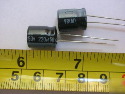 New 50PCS, 50V 220UF radial electrolytic capacitors 