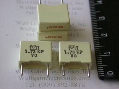 10X mallory 173222K100E 0.022UF 100V 10% mp capacitor