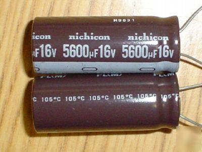50P 16V 5600UF nichicon radial capacitors low esr 105C