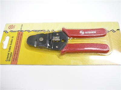 Lot (4) RG6/58/59/62 coax cable cutter stripper crimper