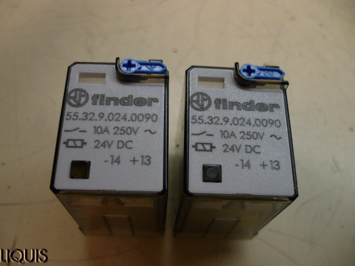 Lot of 2 finder 55.32.9.024.0090 10A 250V~24VDC relay