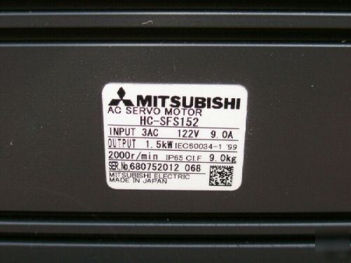 Mitsubishi melservo 200V motor hc-SFS152 mr-J2-200A/b
