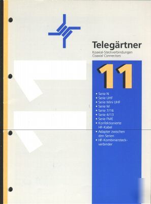 Telegartner coaxial connectors catalog #11