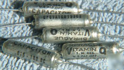 Sprague vitamin q .015 les paul guitar caps capacitors 