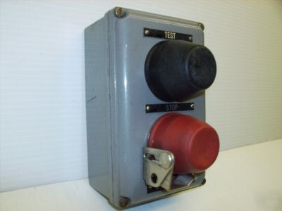 Westinghouse control station test/stop 2 button 600 vt