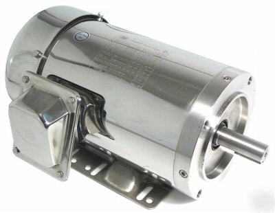 1HP, stainless steel electric ac motor, 56C 1800 1 hp