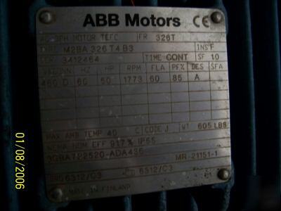 Abb 50HP 50 hp electric motor benzlers gearbox 5,56:1