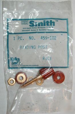Hh smith binding posts red