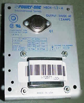 Power one HB24-1.2-a 24V-1.2 amp power supply inverter