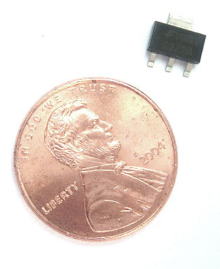 Surface mount transistor ~ 40V 500MA PZT2222A (25)