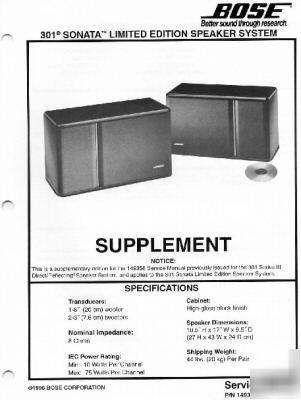 Bose service manual sonata limited edition speaker