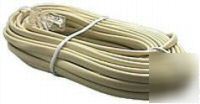 Lot of 18 ea 25FT phone line cord extn beige / tan