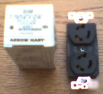 New arrow hart 6580 15 a 250 v L6-15R duplex receptacle