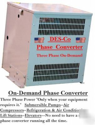 On-demand phase converter-- des-co industries