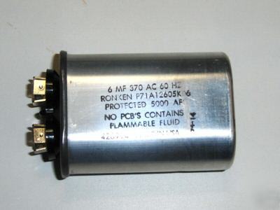 Ronken 6MFD 370VAC motor start capacitor - 200 pieces