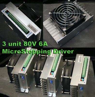 3 x 6A 80V high current micro stepping motor driver cnc