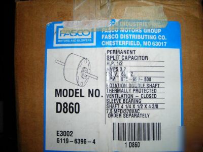 Fasco motor D860