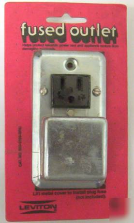 Leviton 15 amp fused receptacle outlet