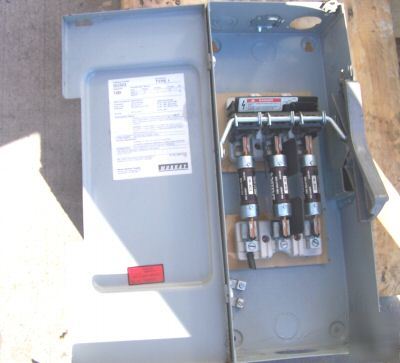 Murray 100 amp safety switch GU323 fused 240 vac nema 1