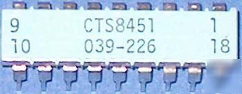 New CTS8451 resistor network (lot of 1,000) 