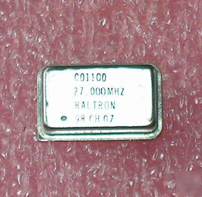 Raltron oscillator 27.000 mhz crystal module