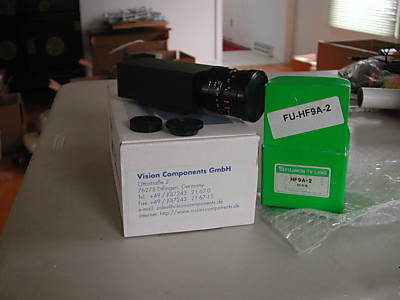 Vision components VC21 camera, fuji HF9A-2 lens 