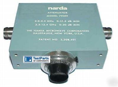 07-02914 narda microwave variable attenuator 0-20 db rf