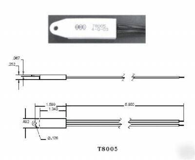 Gri T8005 thermal switch alarm temperature sensor