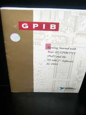 National instruments gpib at-gpib/tnt (pnp) and the 