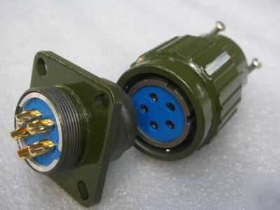 10, military 5-pin twist male & female connector,104