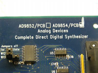 Analog devices AD9854 dds evaluation board 150 mhz