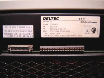 Deltec 50KVA ups 120/208V 3 phase model 9506A-1 (4380)