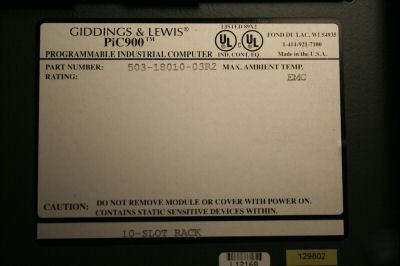 Giddings & lewis 502-18010-03R2 rack 5021801003R2