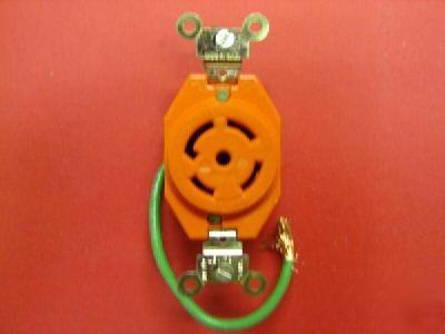Leviton orange locking receptacle L23-30 2830-ig