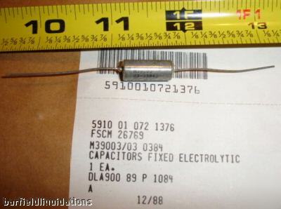 New lot 60 50V ele capacitors p/n:M39003/03-0384