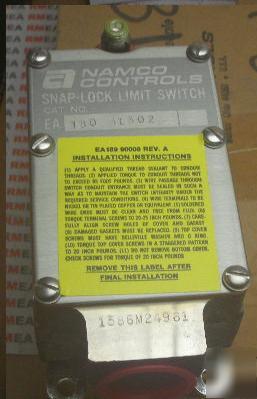 New namco snap lock control limit switch 180 31302 