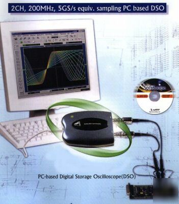 Pc-based 200MHZ digital storage oscilloscope