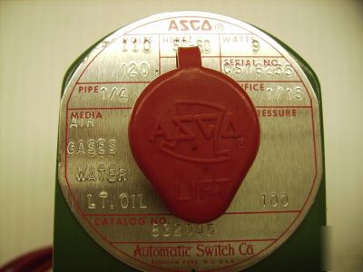 New asco red-hat solenoid valve/switch 8320A5 1/4