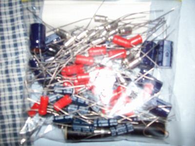 New lot of electolytic capactors radial/axial leads (90