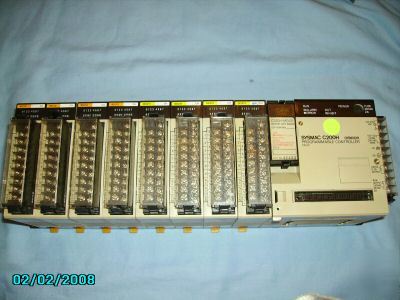 Omron sysmac plc model # C200H - w/ eep-rom - 8 cards