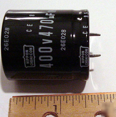 Radial electrolytic snap-in capacitors ~ 470UF 400V (4)