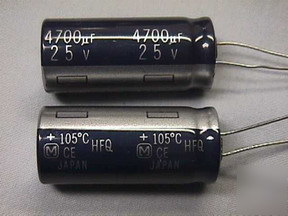 20 panasonic hfq 4700UF 25V 105C electrolytic capacitor