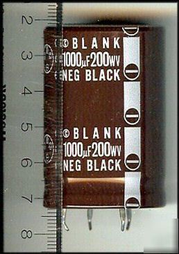 Capacitor 1000 mf uf / 200 volt / 105 electrolytic