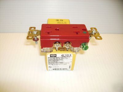 Hubbell illuminated receptacle HBL2182ILR 5-20R 20 amp