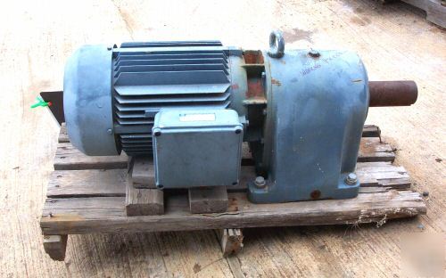 Industrial approx. 15 hp electric gear motor 480 volt