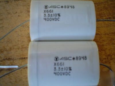 New 25PCS 400V 3.3UF asc axial mylar capacitor 